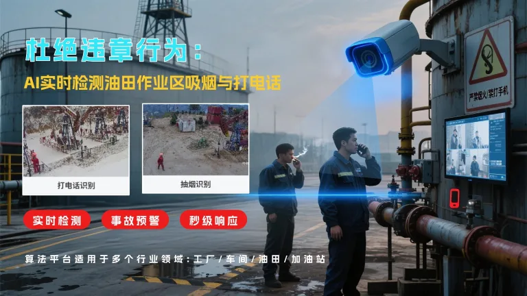 4杜绝违章行为：AI实时检测油田作业区吸烟与打电话